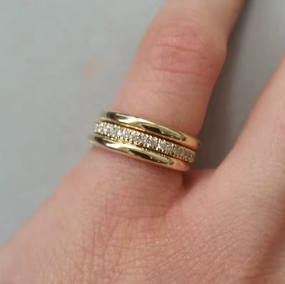 Anello - Oro con diamanti