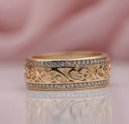 Maria™ | Anello in oro chiaro