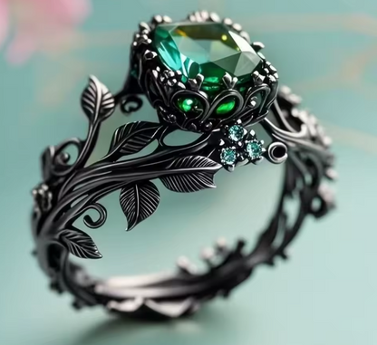 Emerald™ | Anello in cristallo verde